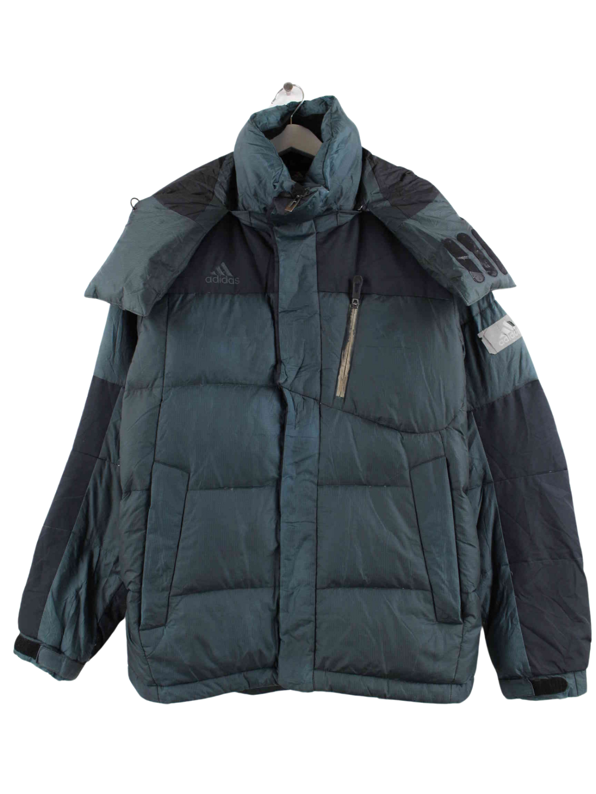 Adidas jacke top grau grün