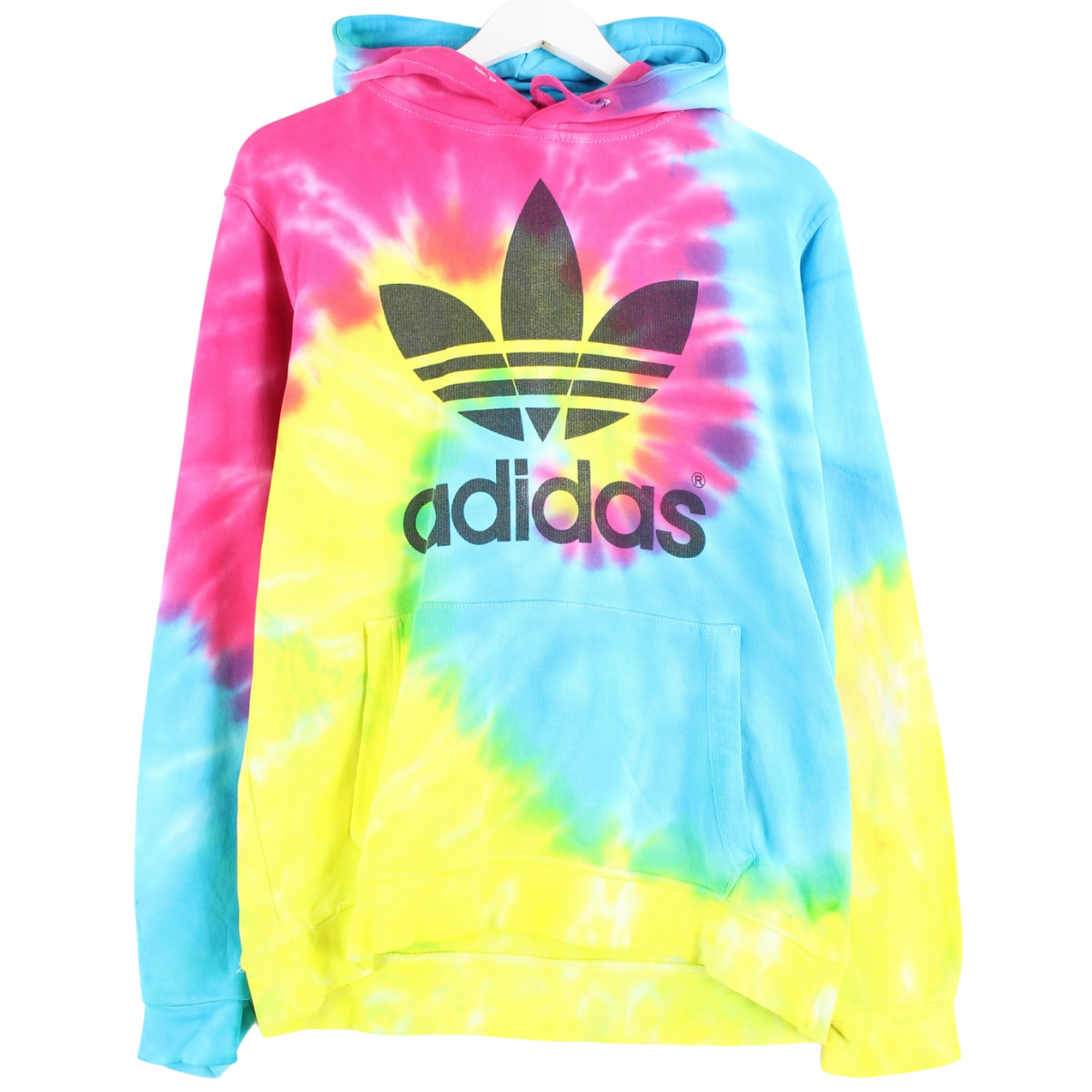 Adidas Big Logo Tie Dye Hoodie Multicolor M – Peeces