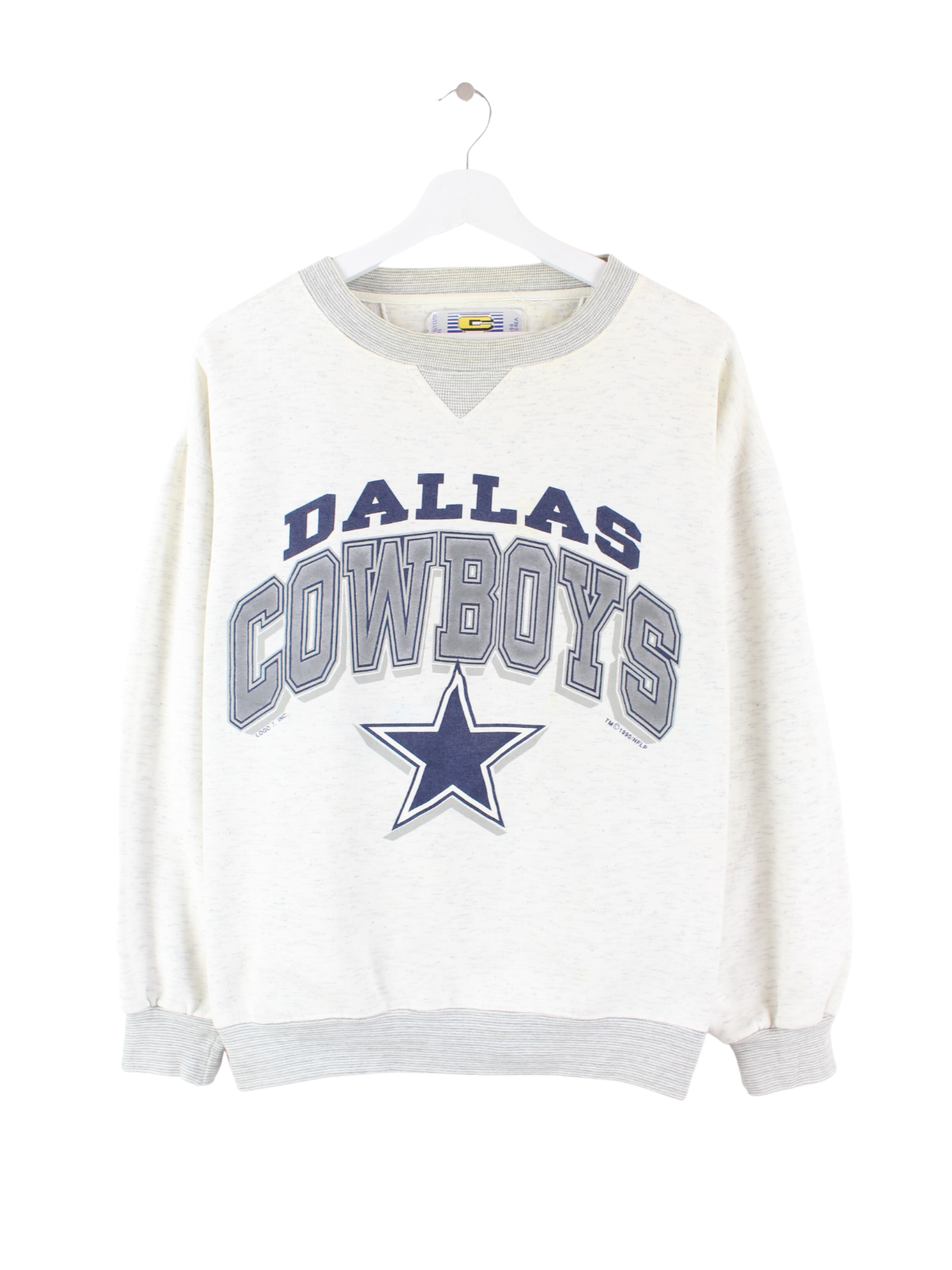 Vintage Dallas Cowboys 1990 Sweater Grau XL
