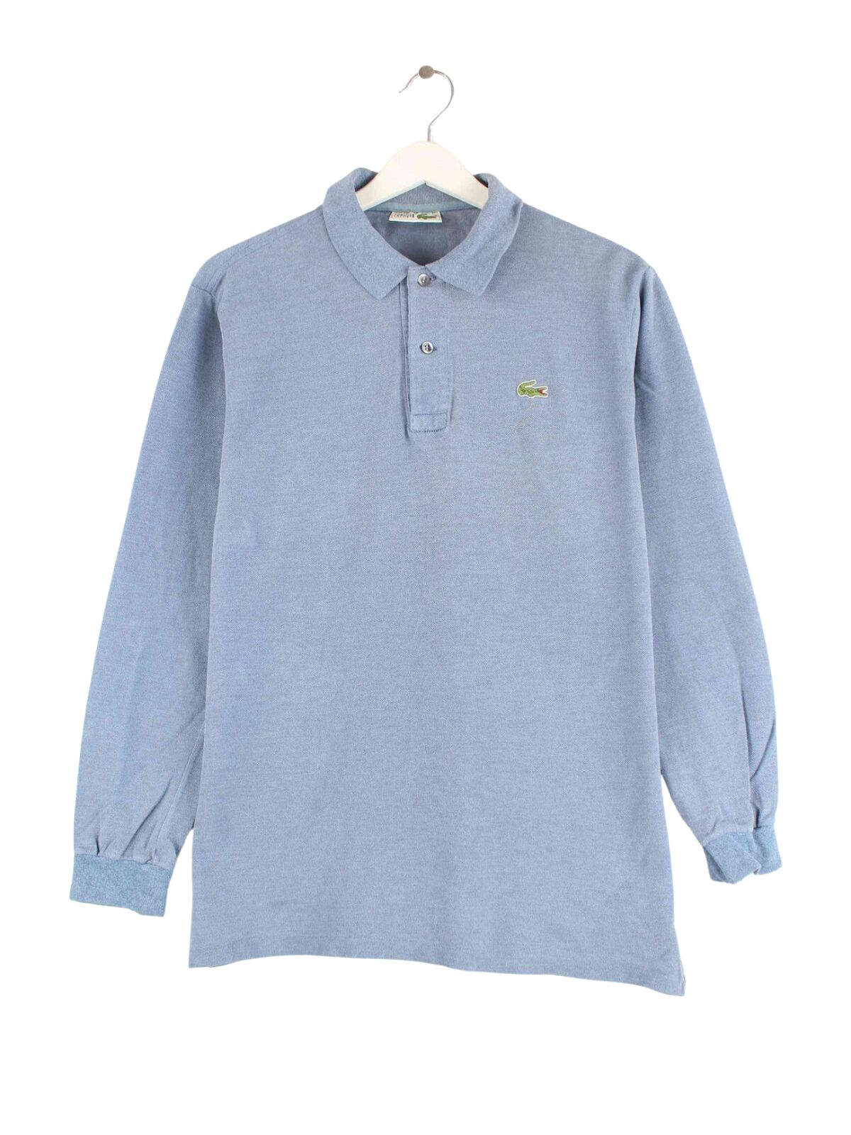 Lacoste 90s Vintage Langarm Polo Blau S (front image)