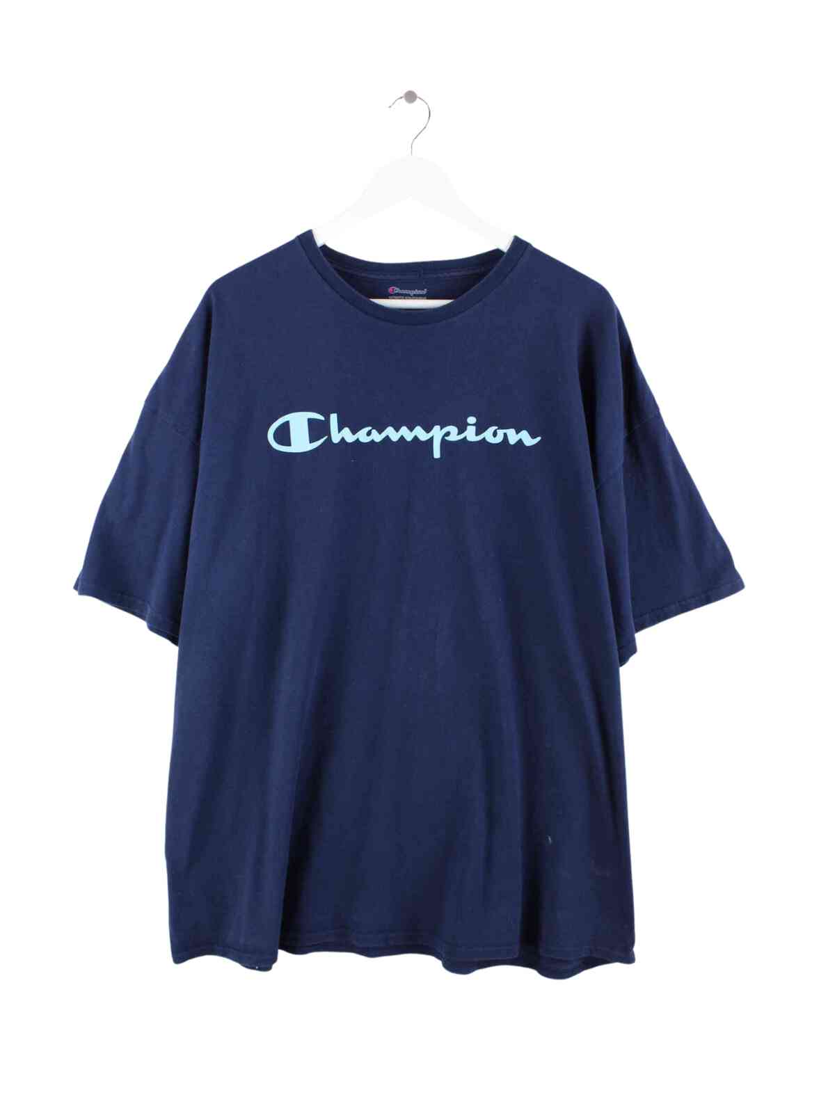 Champion Print T-Shirt Peeces 3XL – Blau