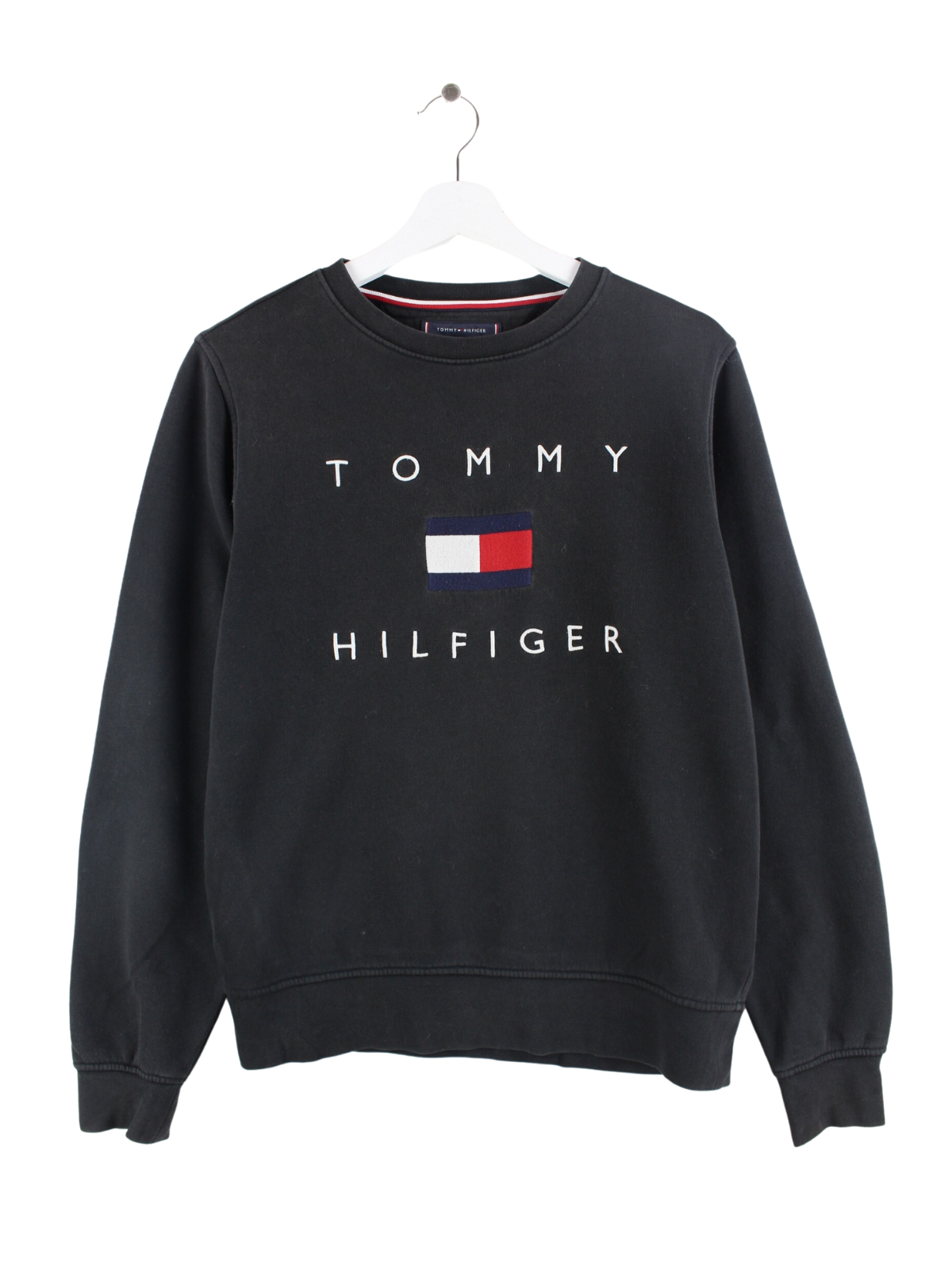 Tommy Hilfiger Women s Embroidered Logo Sweater Black S