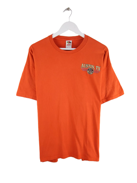 Fruit of the Loom Austin TX 09 Print T-Shirt Orange XXL