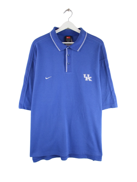 Nike 00s UK ESPN Sports Network Polo Blau 3XL