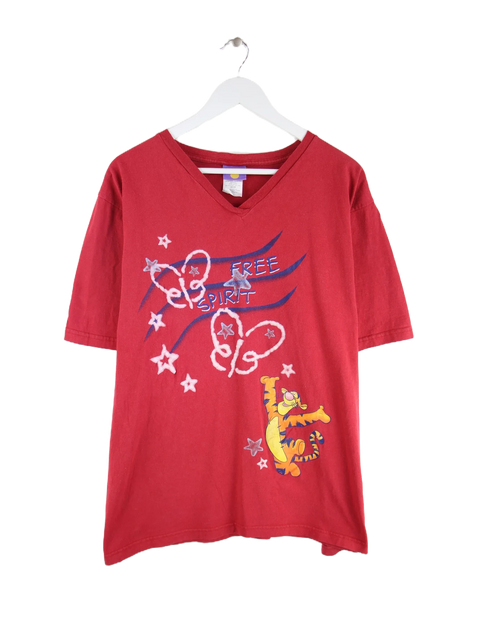 Disney 00s Tigger Print T-Shirt Rot XL