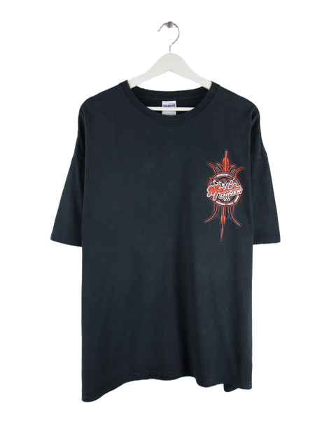 Gildan Diner Motorcycle Print T-Shirt Schwarz XXL