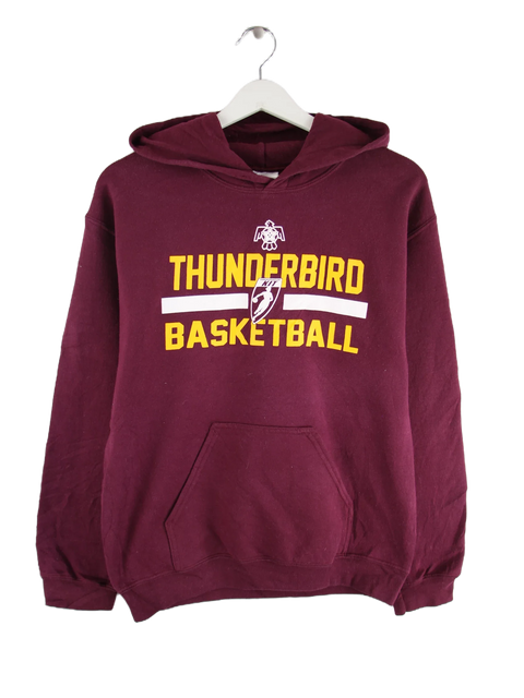 Gildan Thunderbird Basketball Print Hoodie Rot S