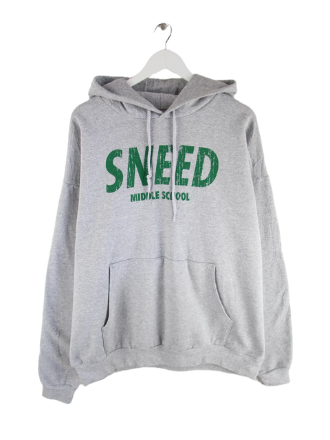 Hanes School Print Hoodie Grau XXL