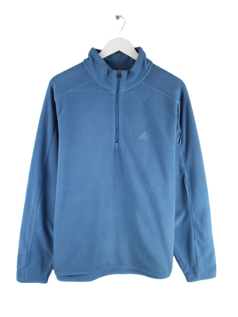 Adidas 3-Stripes Half Zip Fleece Sweater Blau L