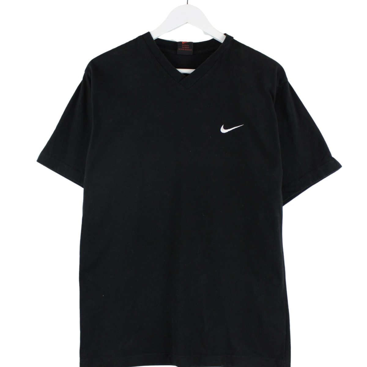 Nike 90s Vintage V-Neck T-Shirt Schwarz S – Peeces