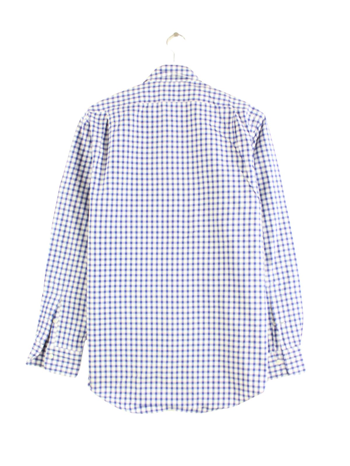 Ralph Lauren Kariertes Hoodie Blau M (back image)