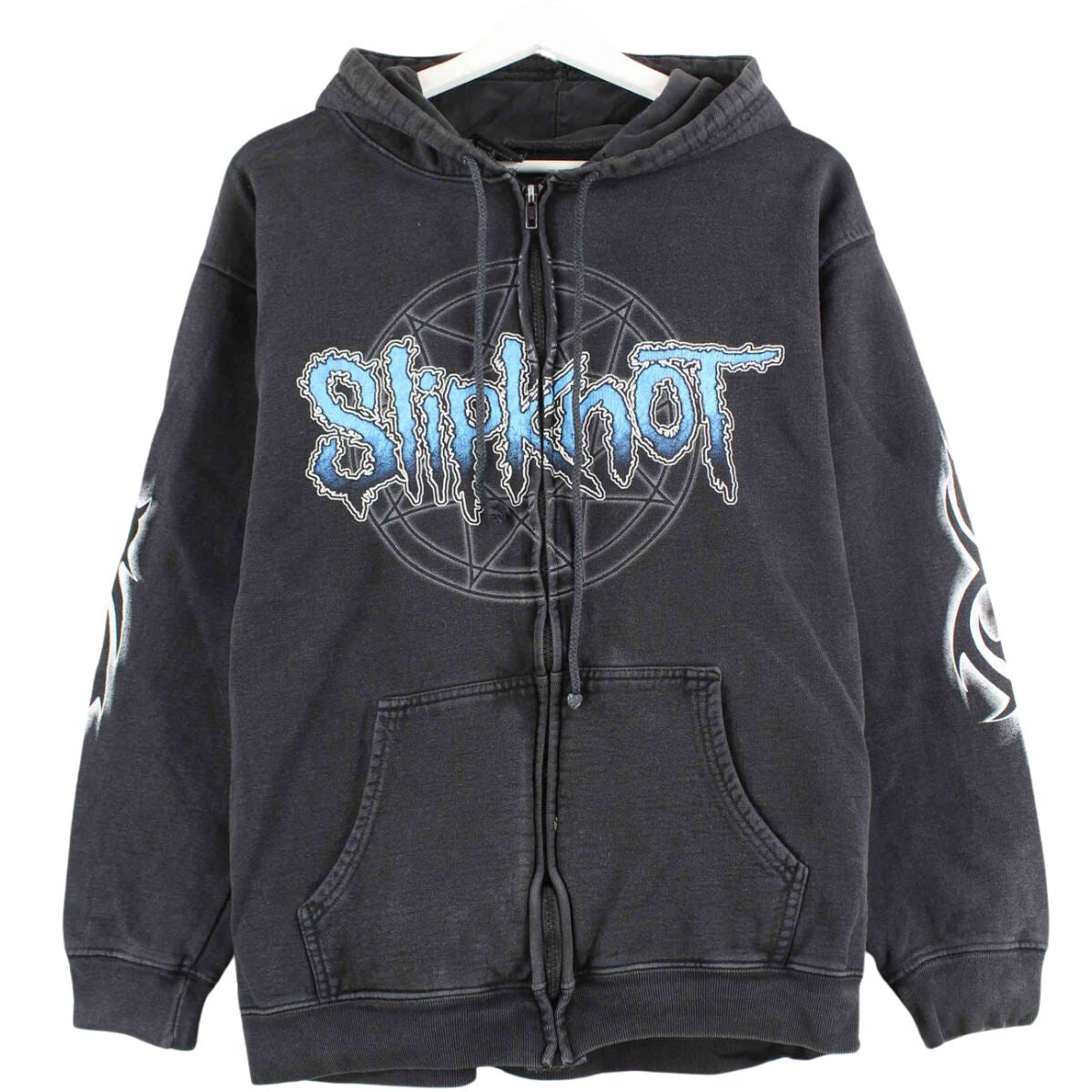 Vintage y2k Slipknot Print Zip Hoodie Black XS – Peeces