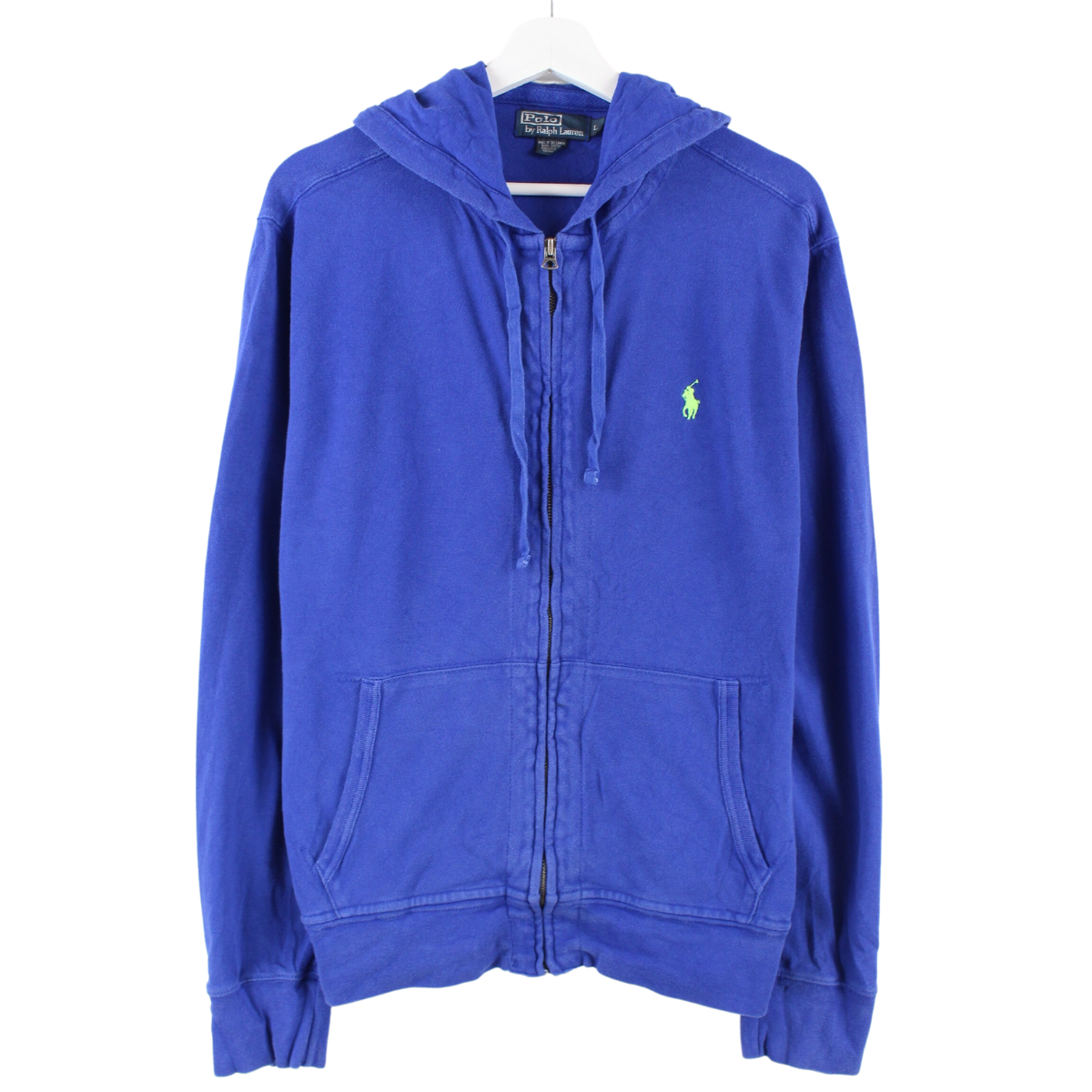 Ralph Lauren Zip Hoodie Blau Ralph Lauren Y2k Zip Hoodie Blue M