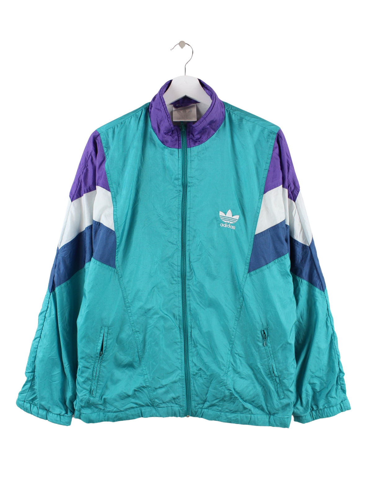 Turquoise adidas jacket hot sale