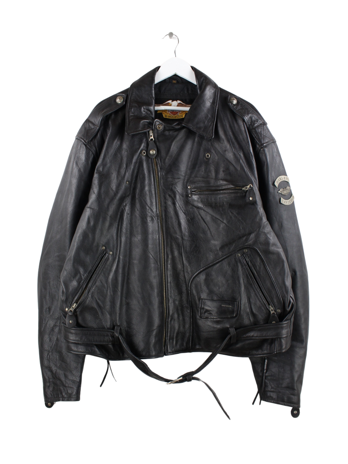 Harley Davidson Leather Jacket Black 3XL Peeces