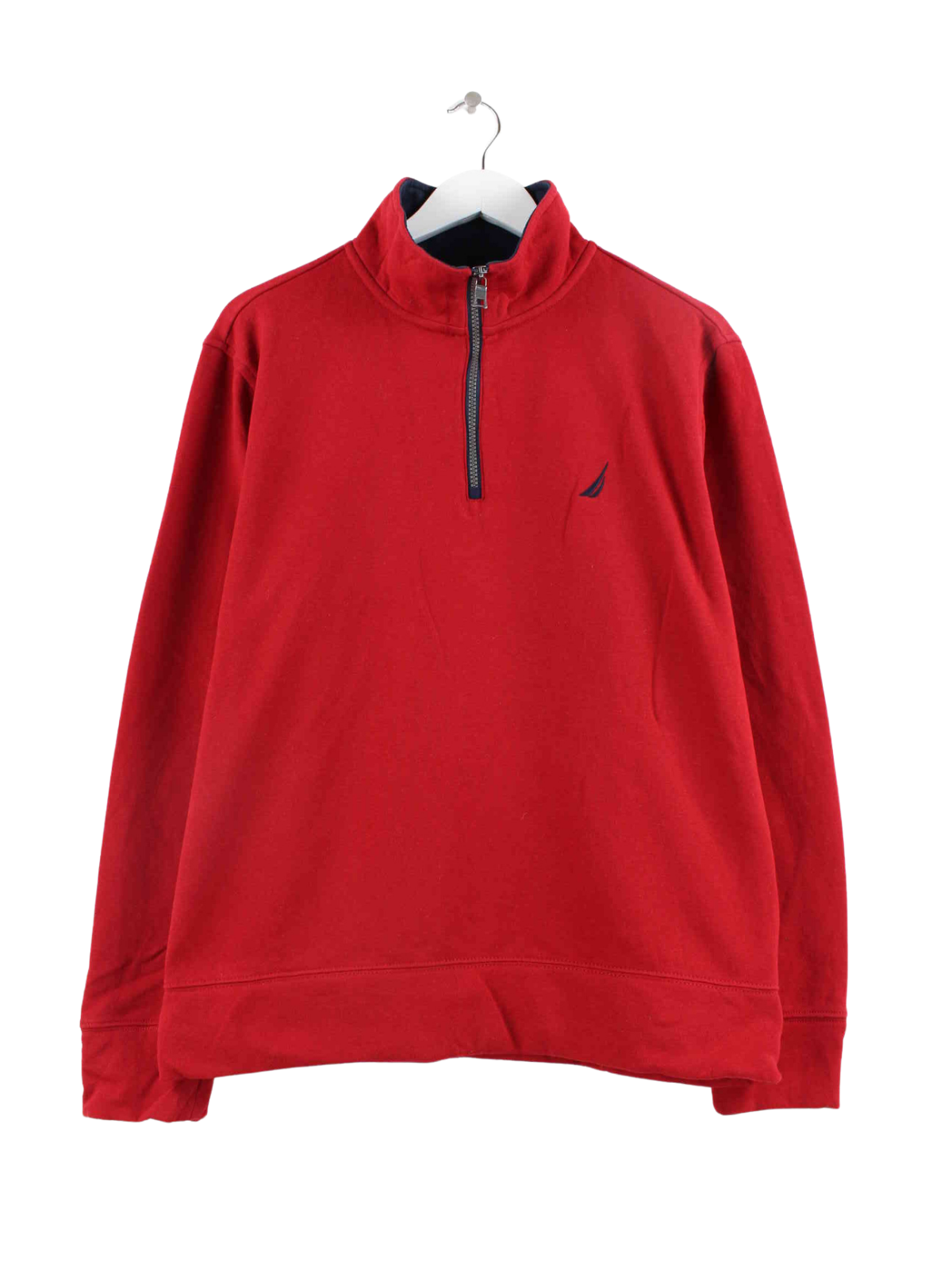 Norfolk Quarter Zip Sweatshirt - Red