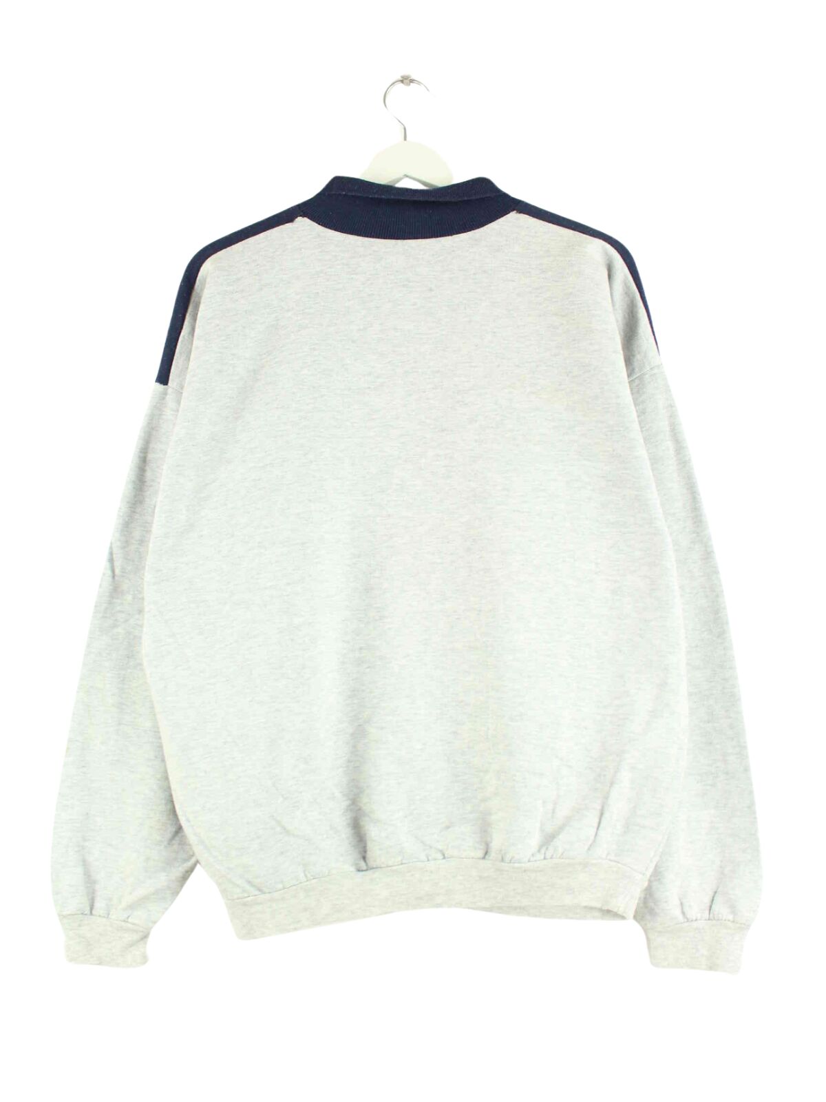 Nike 80s Vintage Polo Sweater Grau L (back image)