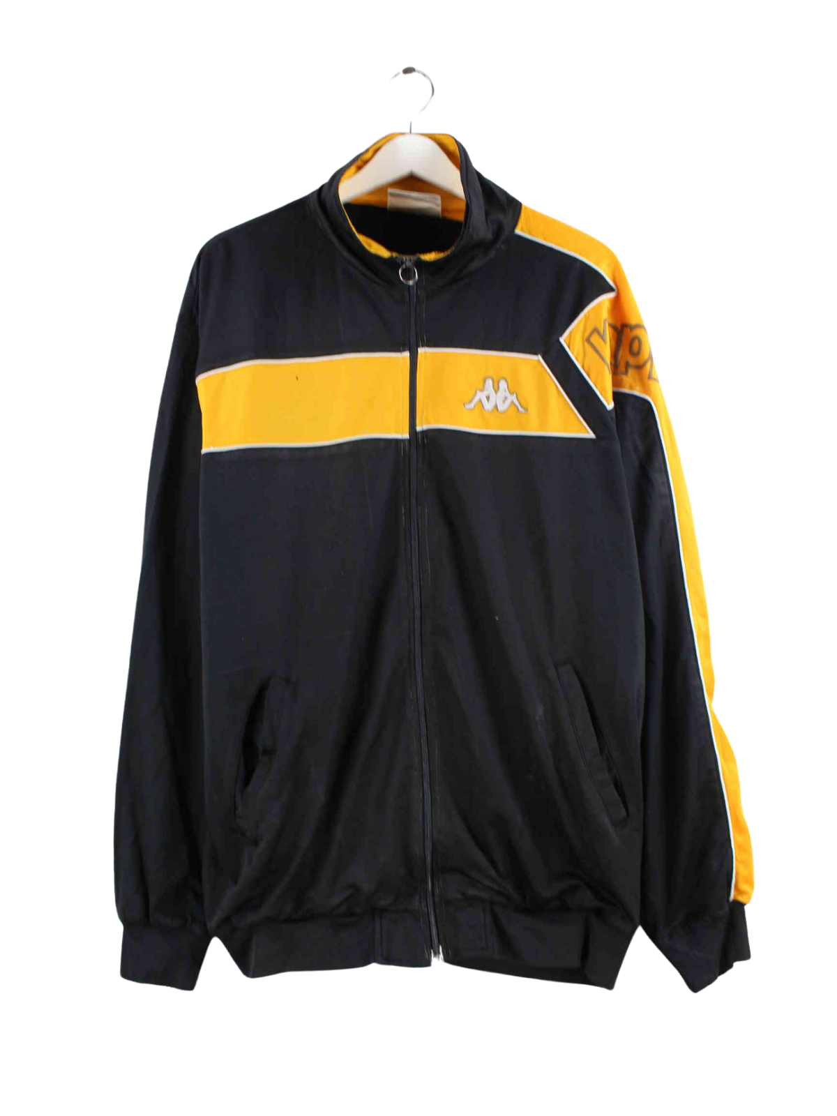 Kappa jacket black and 2025 gold
