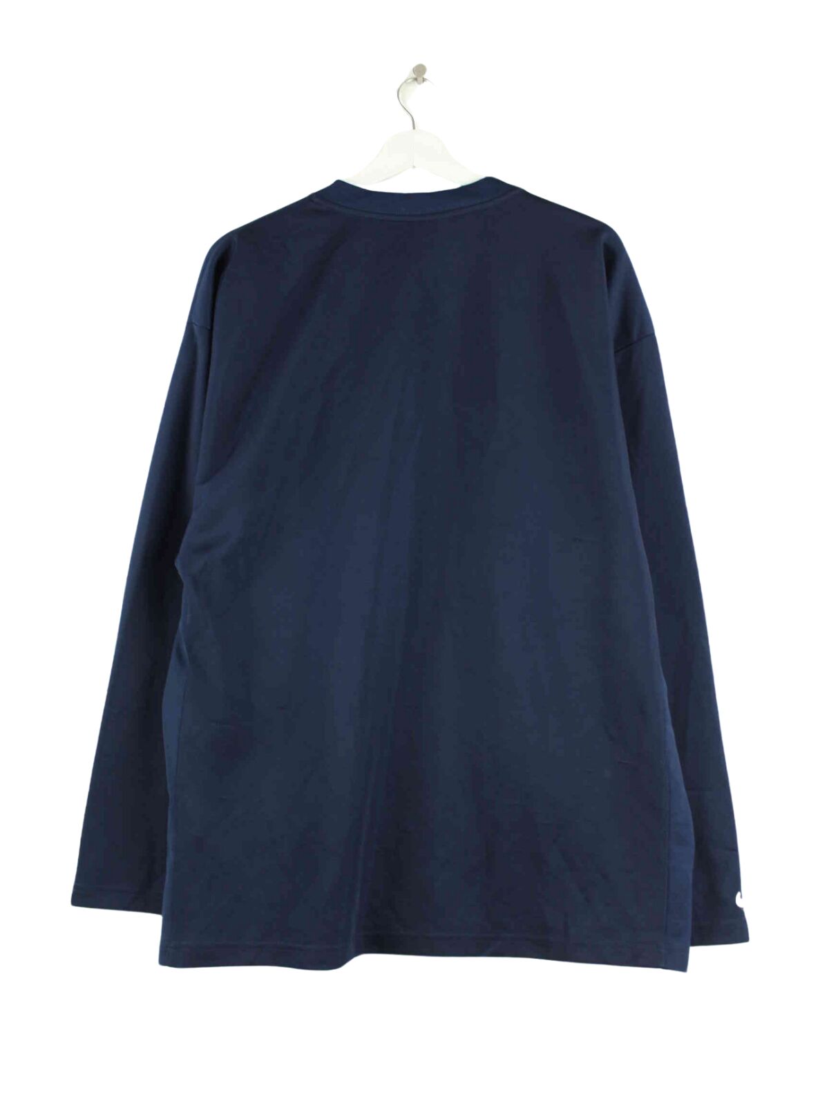 Nike y2k V-Neck Sport Sweatshirt Blau XL (back image)