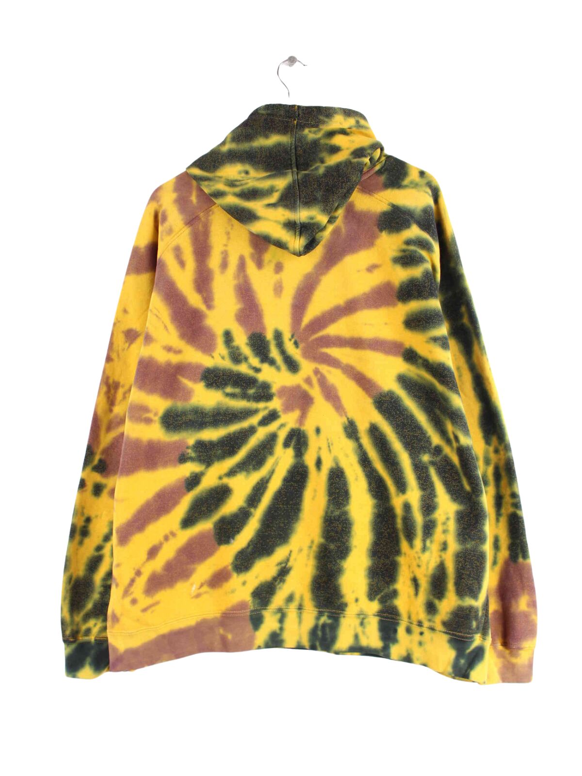 Nike y2k Print Tie Dye Hoodie Gelb XXL (back image)