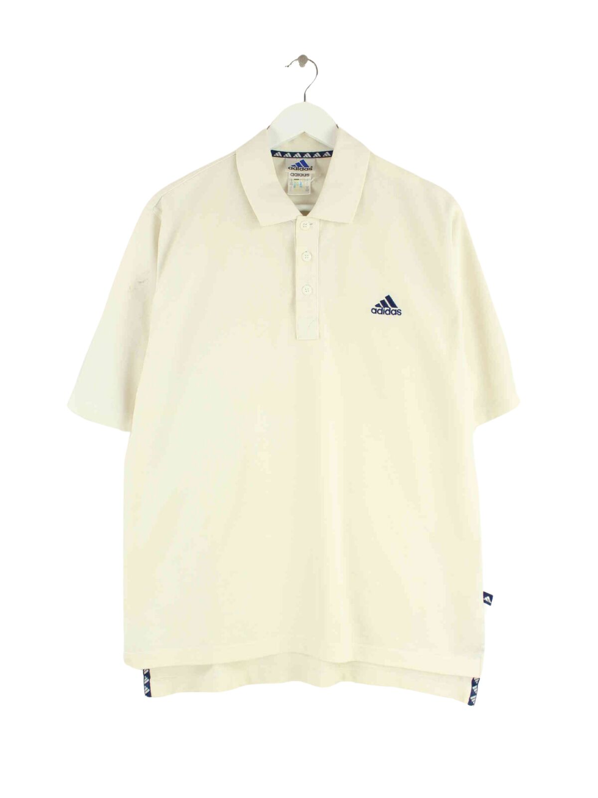 Adidas 90s Vintage Polo Weiß L (front image)