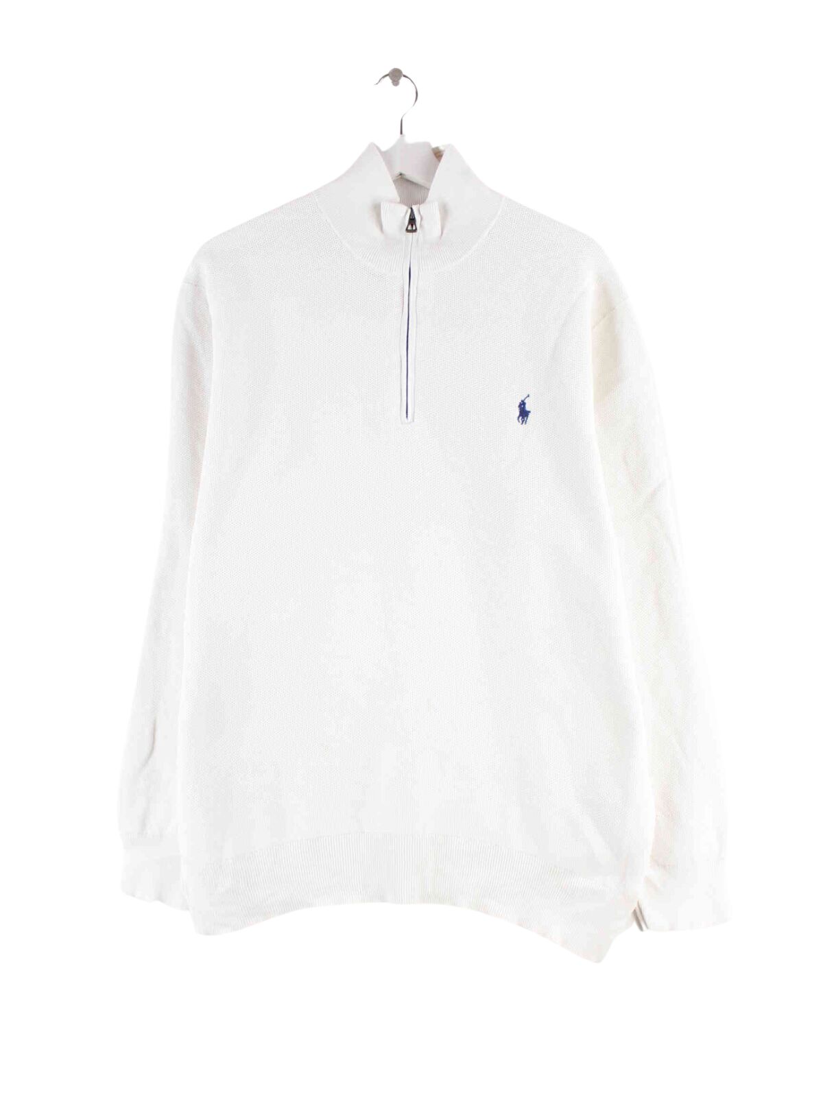 Ralph Lauren Half Zip Pullover Weiß L (front image)