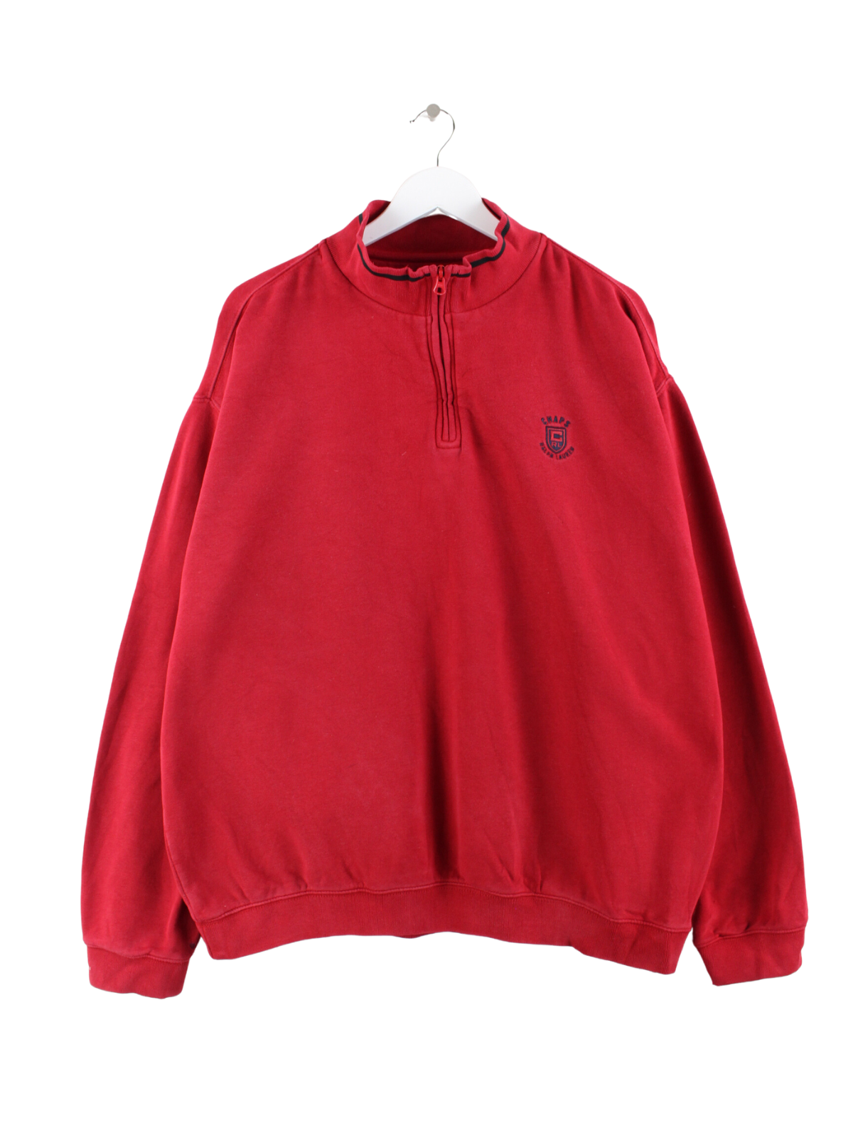 Chaps by Ralph Lauren Half Zip Sweater Red L
