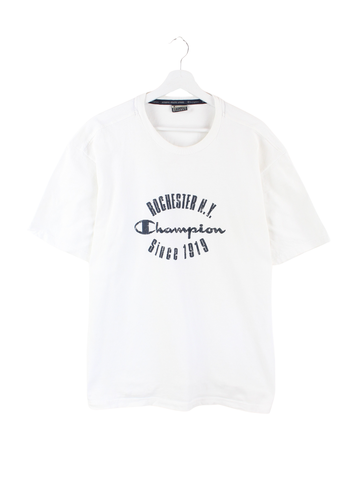 Champion XXL T-Shirt Print Peeces – Weiß