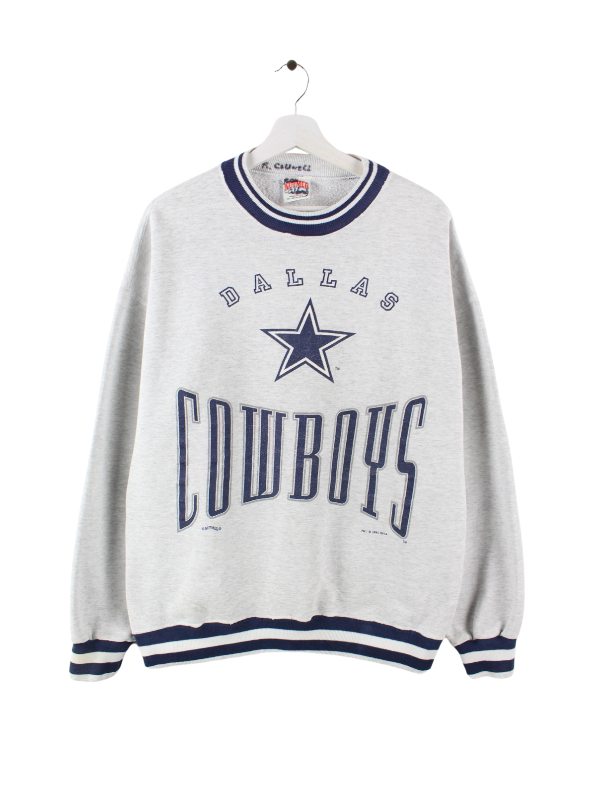 Nutmeg 1995 Dallas Cowboys Sweater Gray M