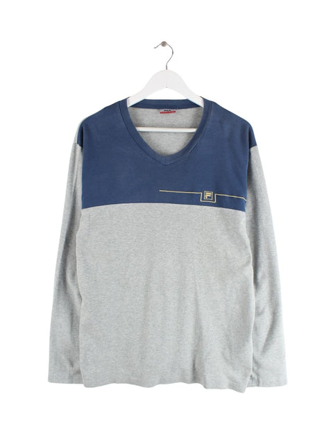 Fila Basic V-Neck Sweatshirt Grau L