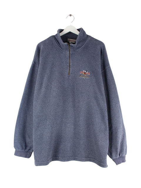Disney 2000 Half Zip Sweater Blau XXL