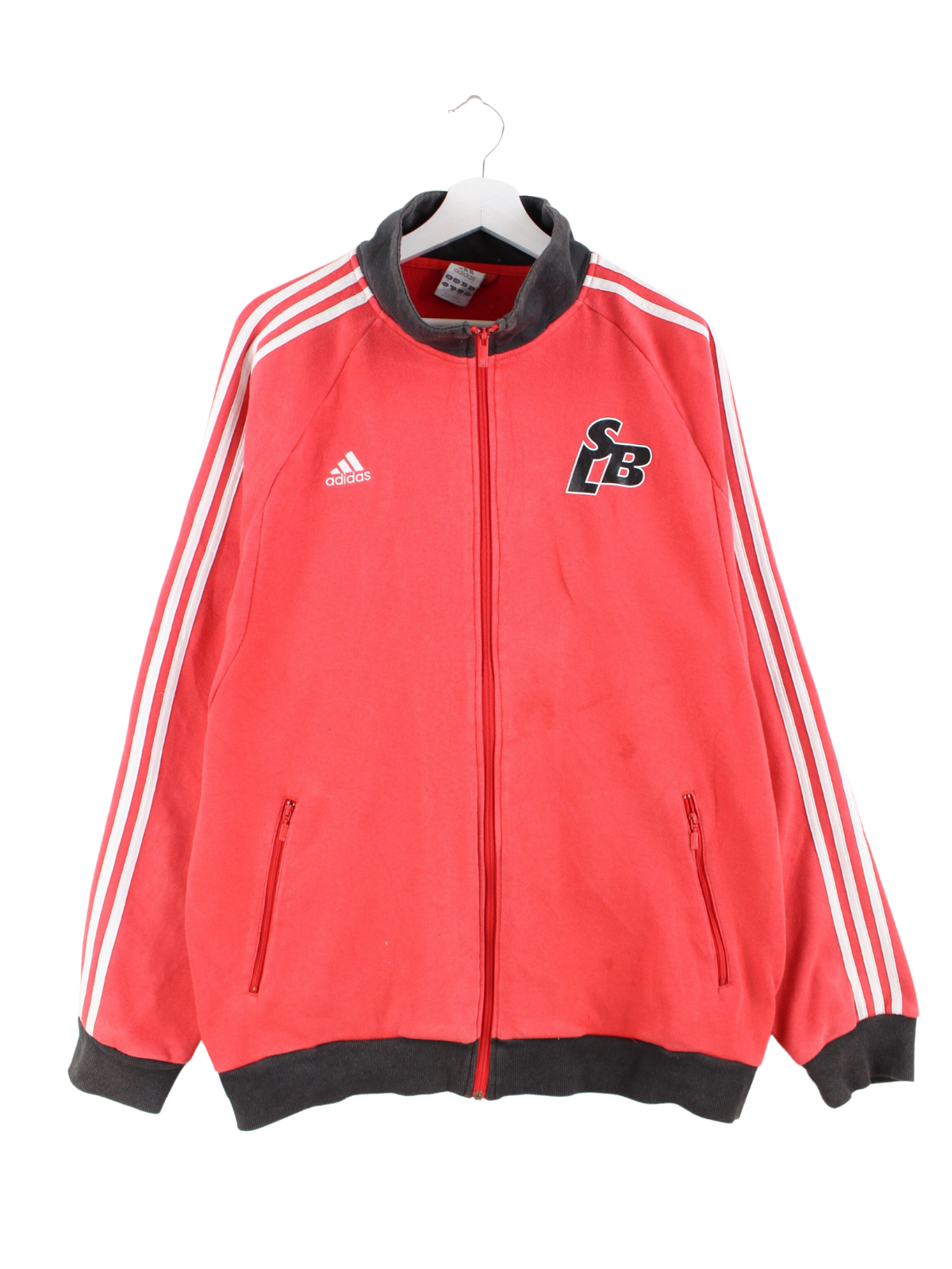 Adidas sweatjacke rot sales