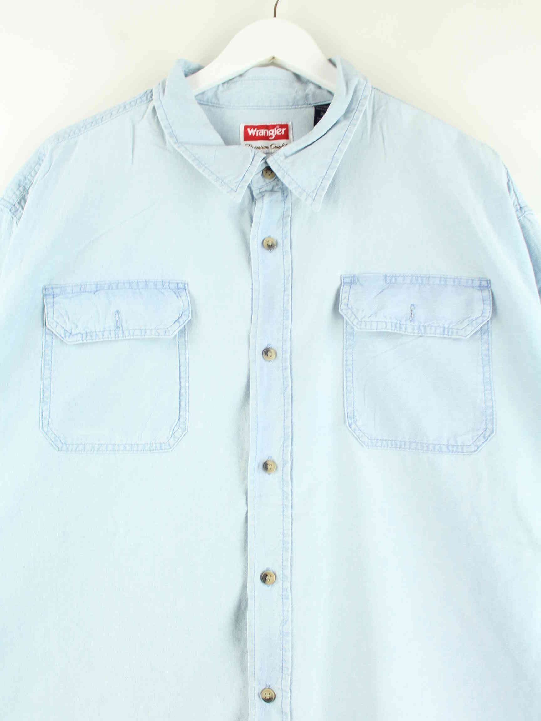 Wrangler Jeans Kurzarm Hemd Blau 3XL (detail image 1)