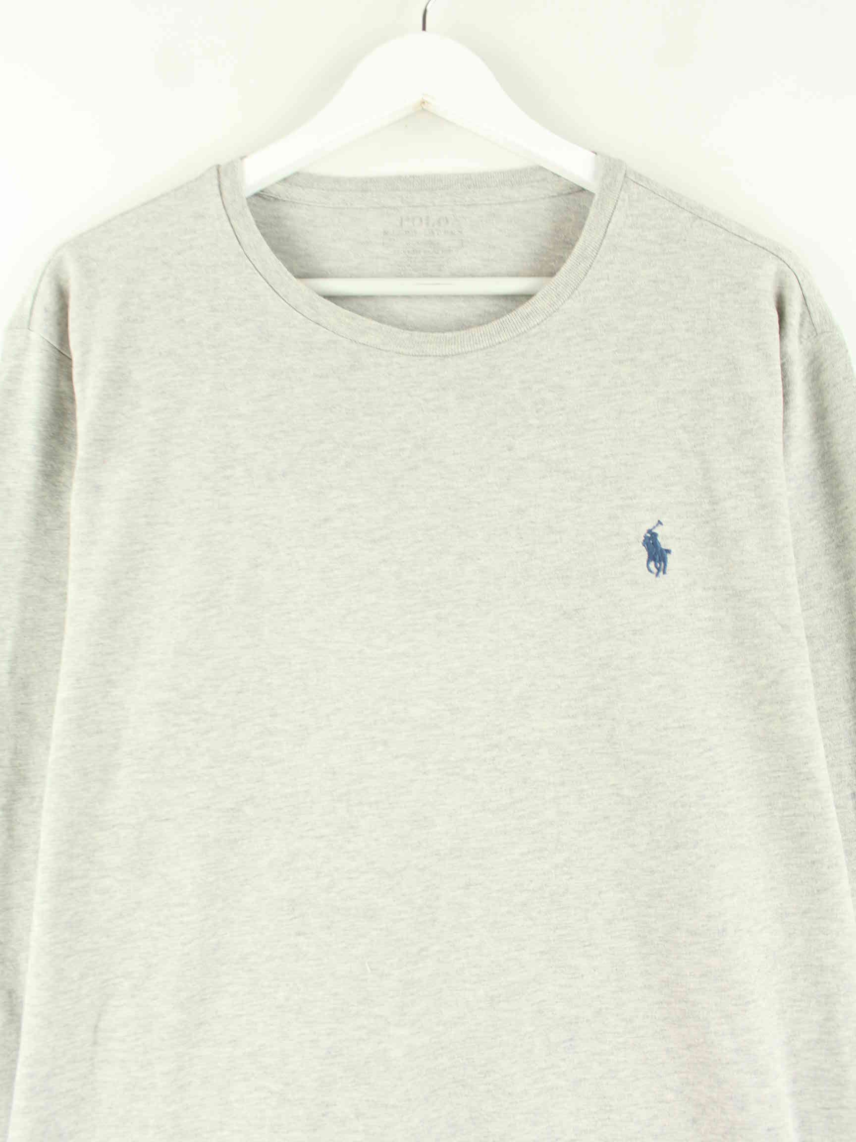 Ralph Lauren Custom Slim Fit Basic Sweatshirt Grau M (detail image 1)