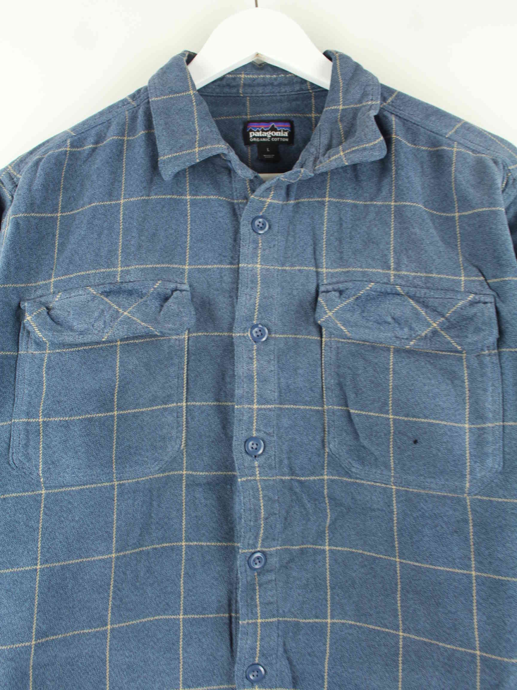 Patagonia Damen y2k Flanell Hemd Blau L (detail image 1)