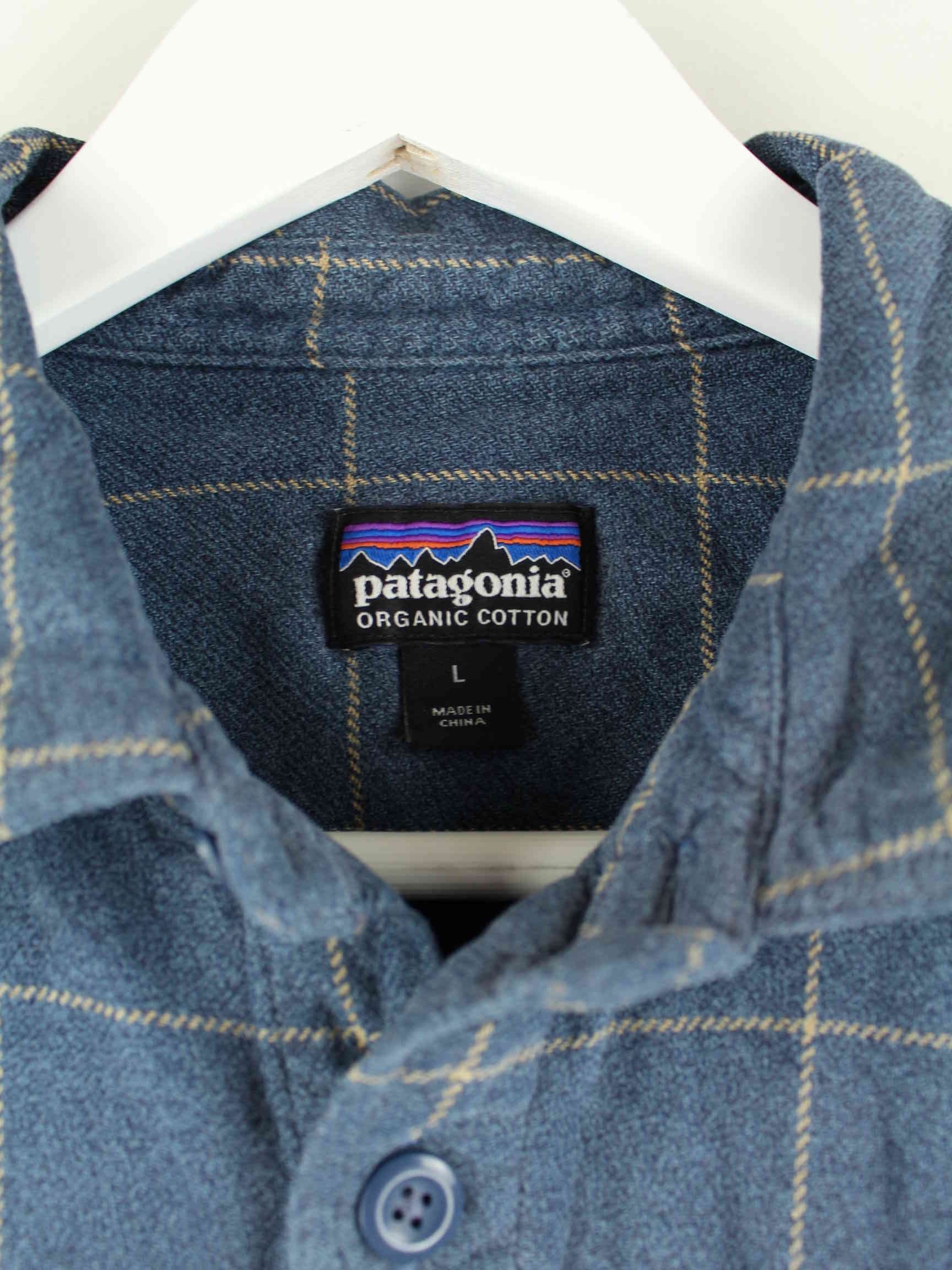 Patagonia Damen y2k Flanell Hemd Blau L (detail image 3)