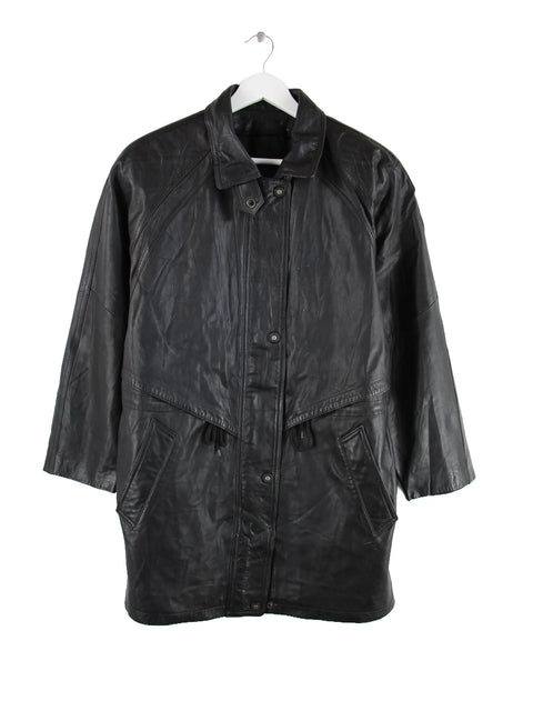 Vintage 00s Leder Jacke Schwarz M