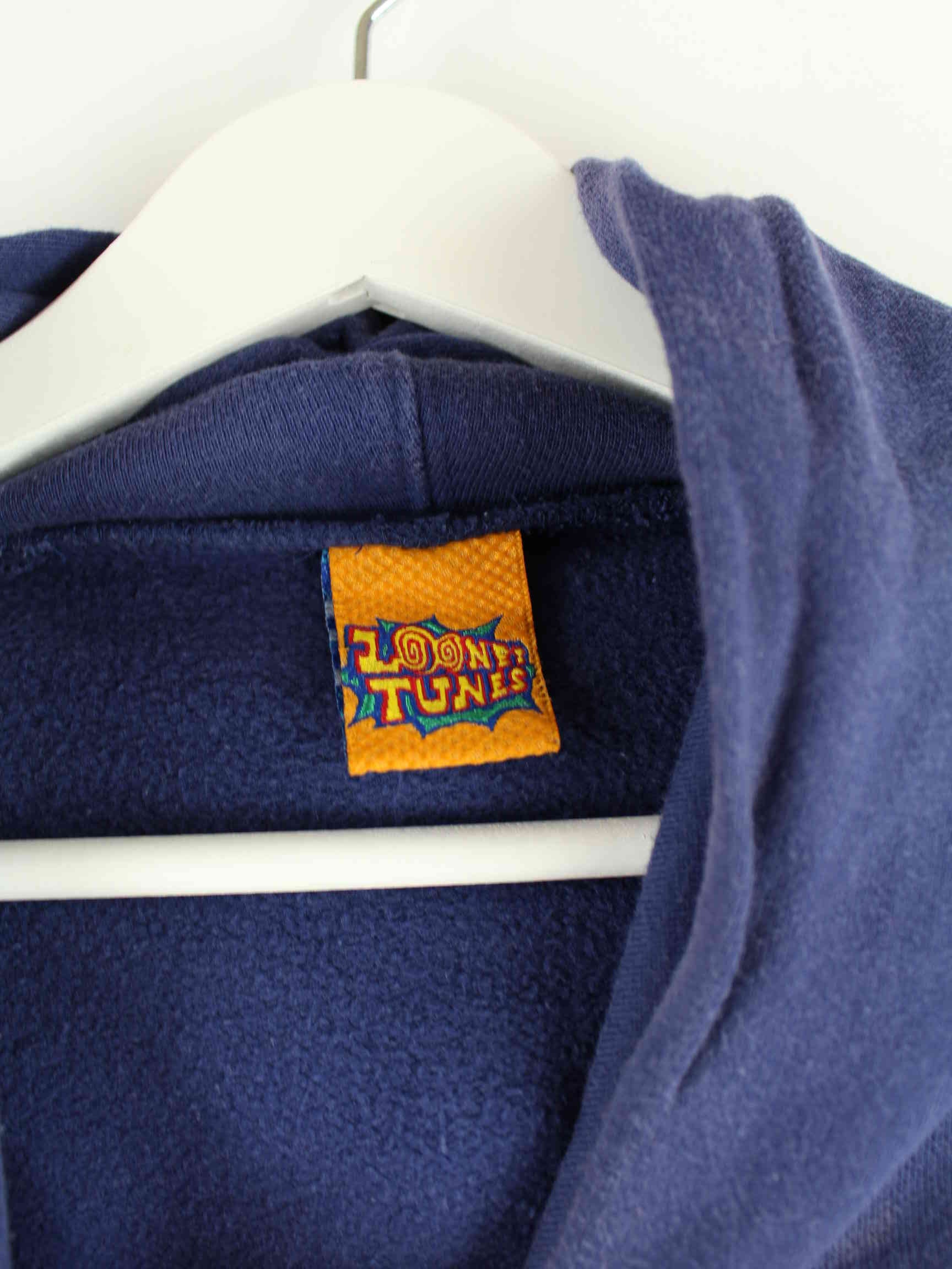 Looney Tunes y2k Bugs Bunny Racing Print Hoodie Blau (detail image 2)