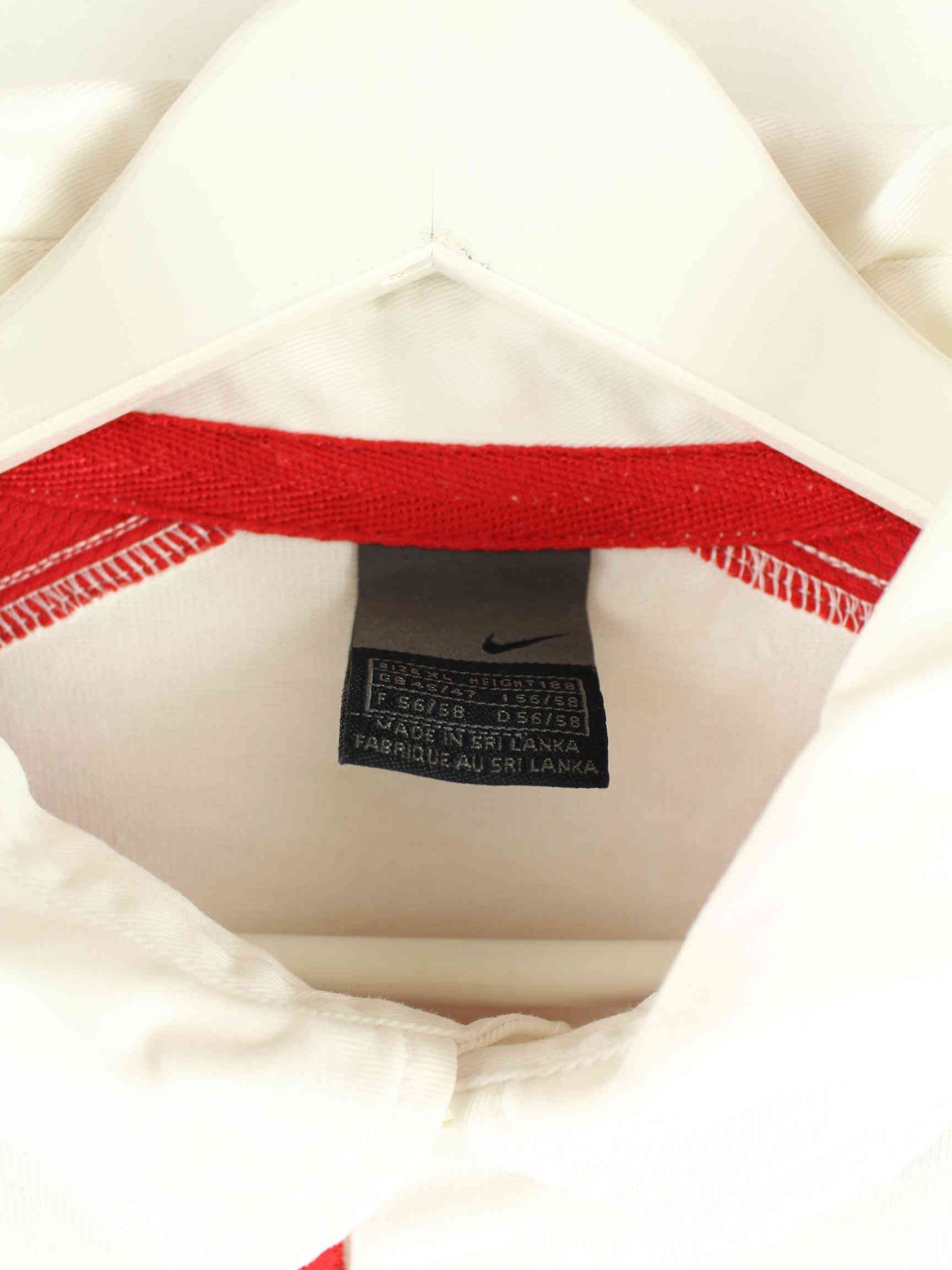 Nike y2k Rose Embroidered Langarm Polo Weiß XL (detail image 2)