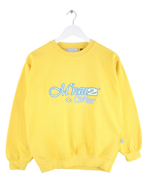 Vintage Damen y2k Sweater Gelb S