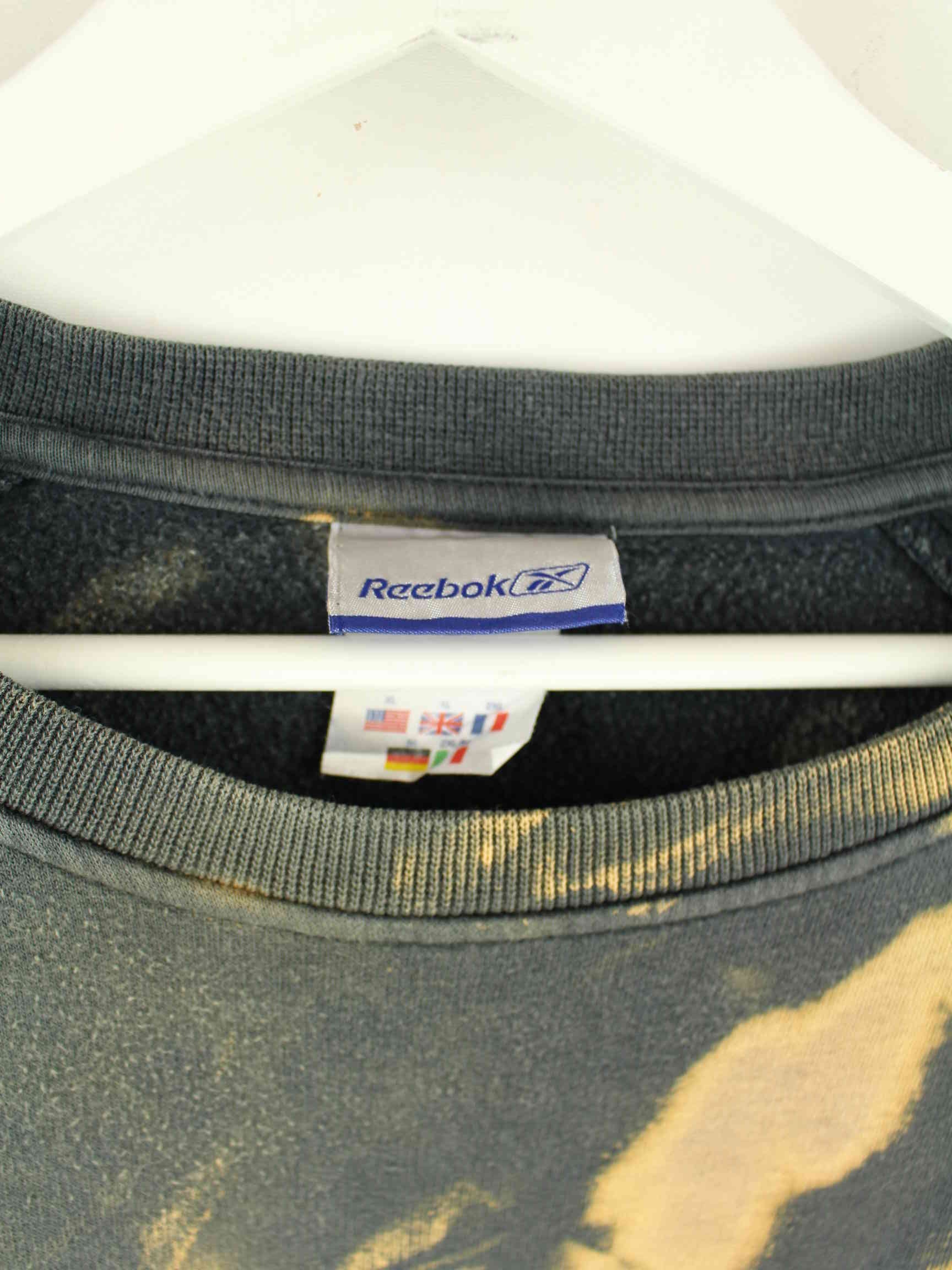 Reebok y2k Embroidered Tie Dye Sweater Grau XL (detail image 2)