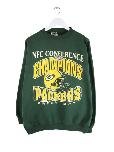 Tultex 1997 Vintage NFL Super Bowl Green Bay Packers Print Sweater Grün XL