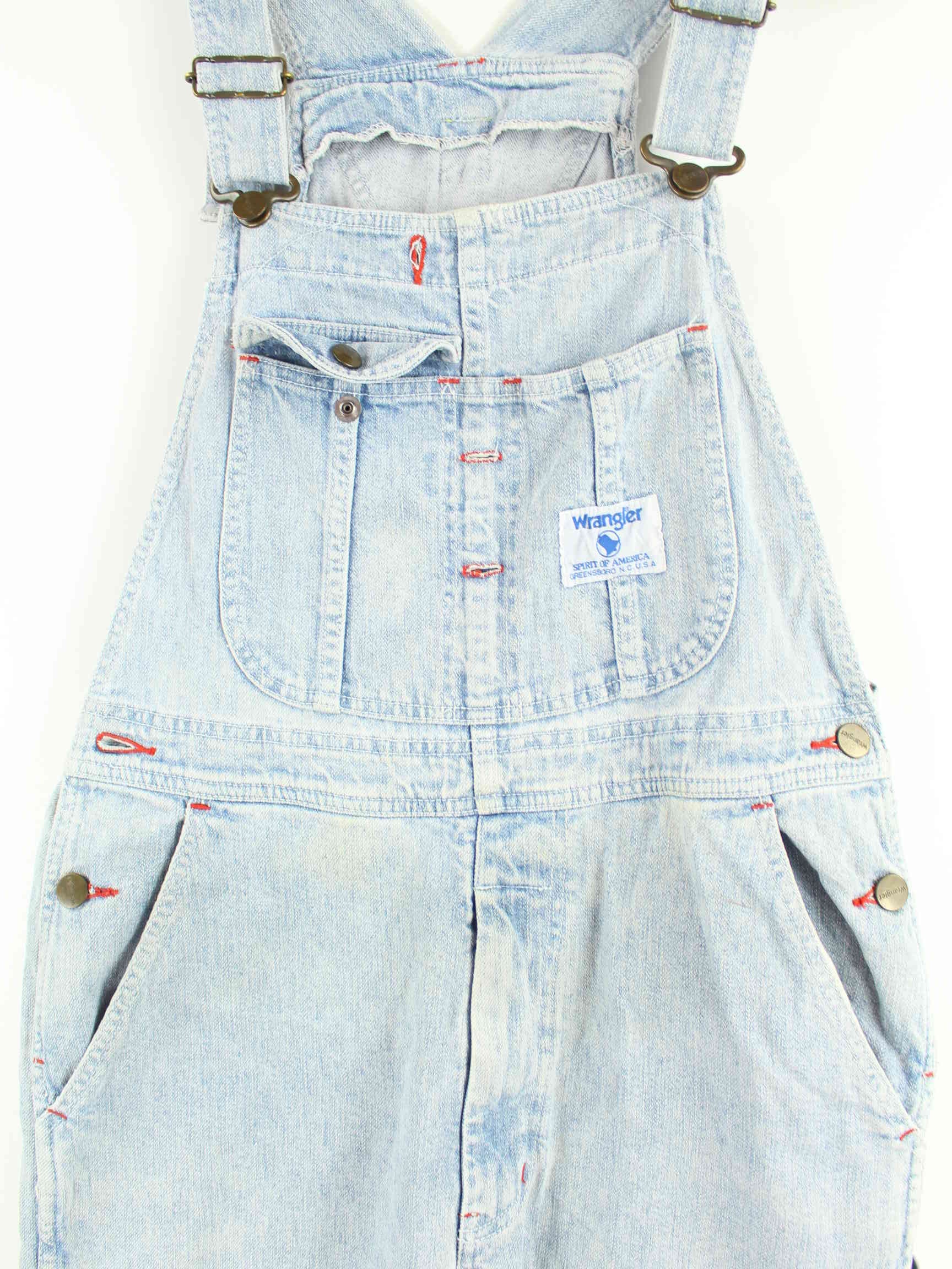 Wrangler 80s Vintage Blue Bell Latz Hose Blau (detail image 1)