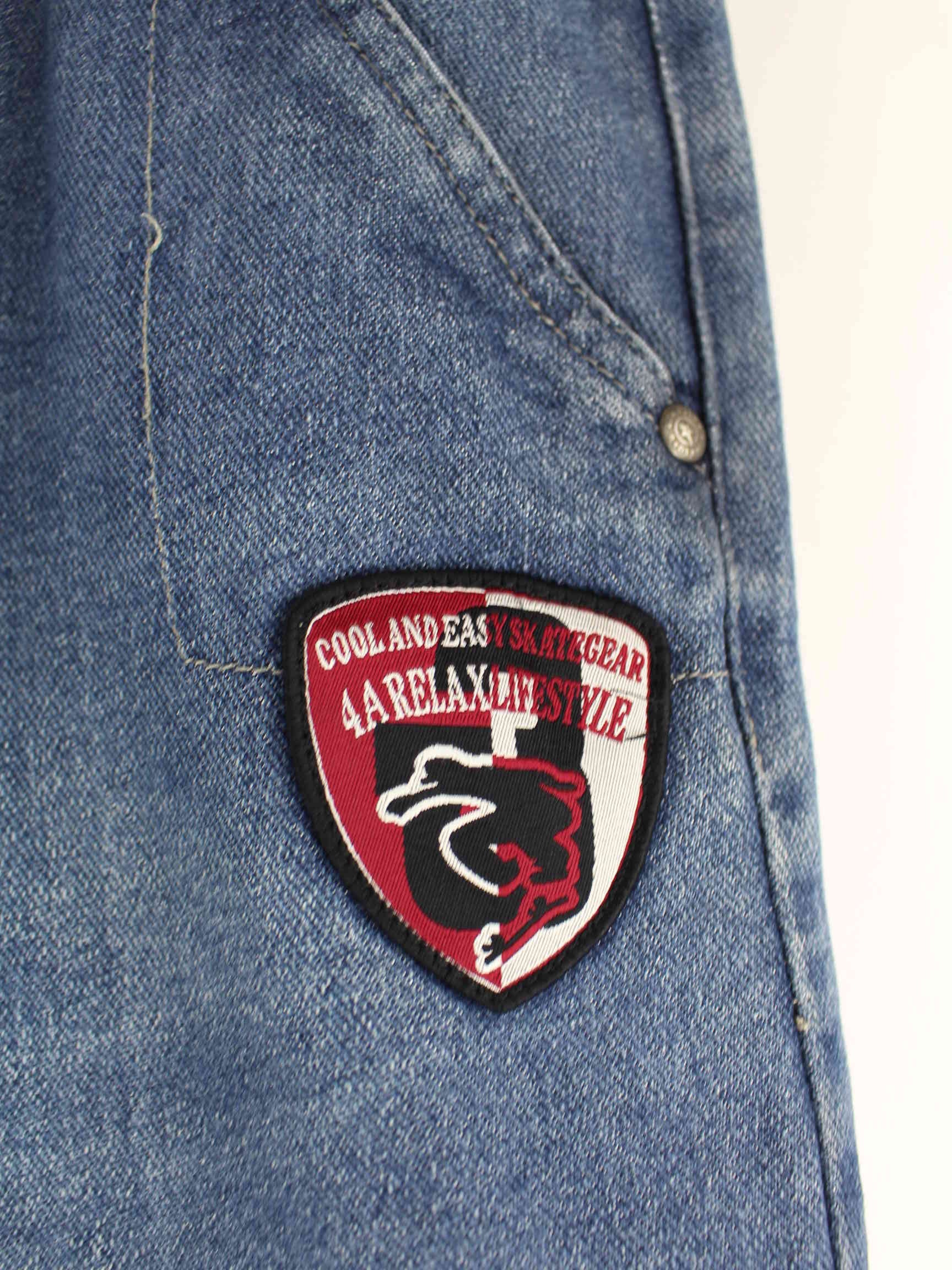 Vintage y2k Embroidered Carpenter Jeans Blau (detail image 1)