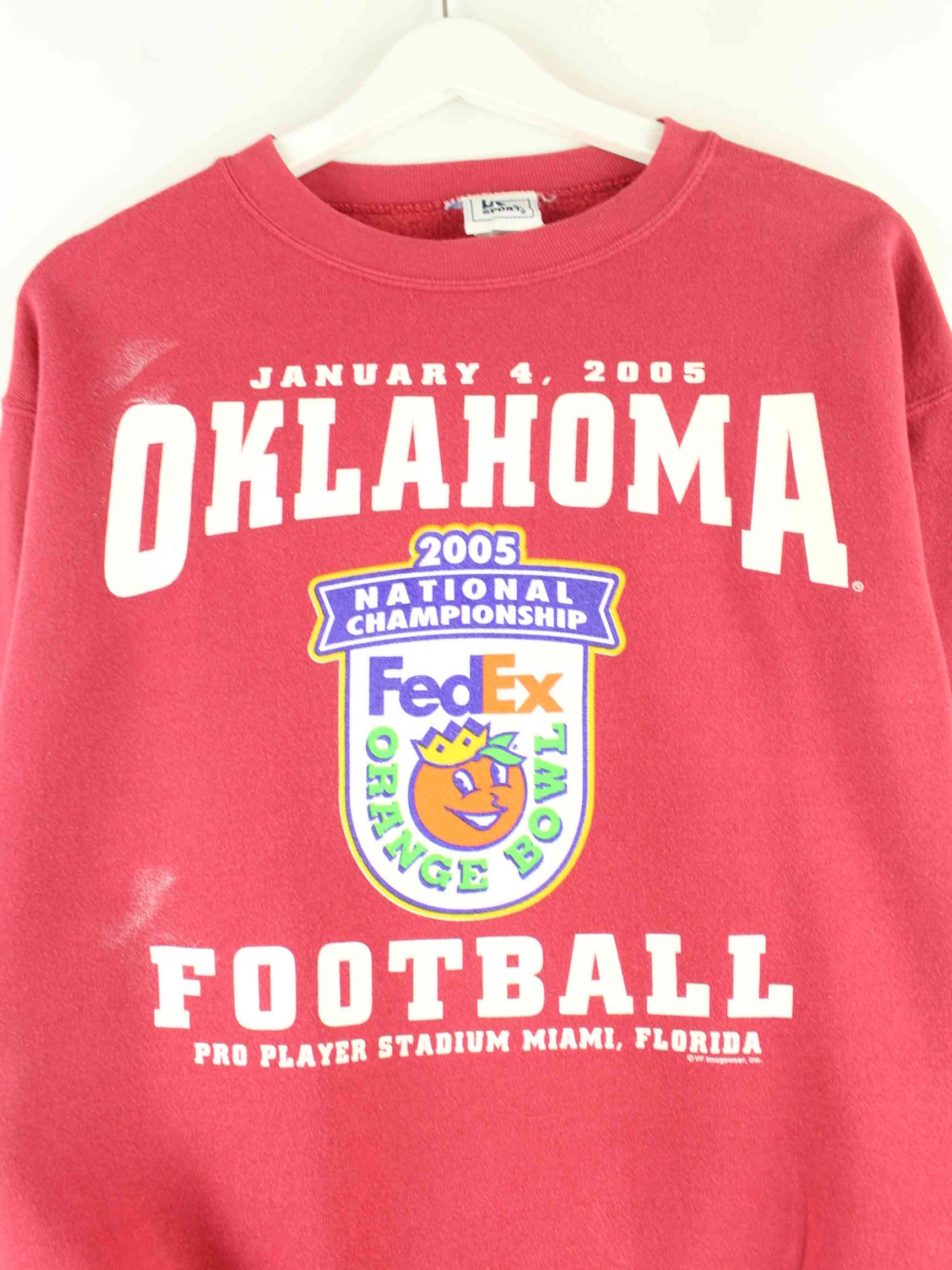 Lee Oklahoma Football 2005 Print Sweater Rot S (detail image 1)