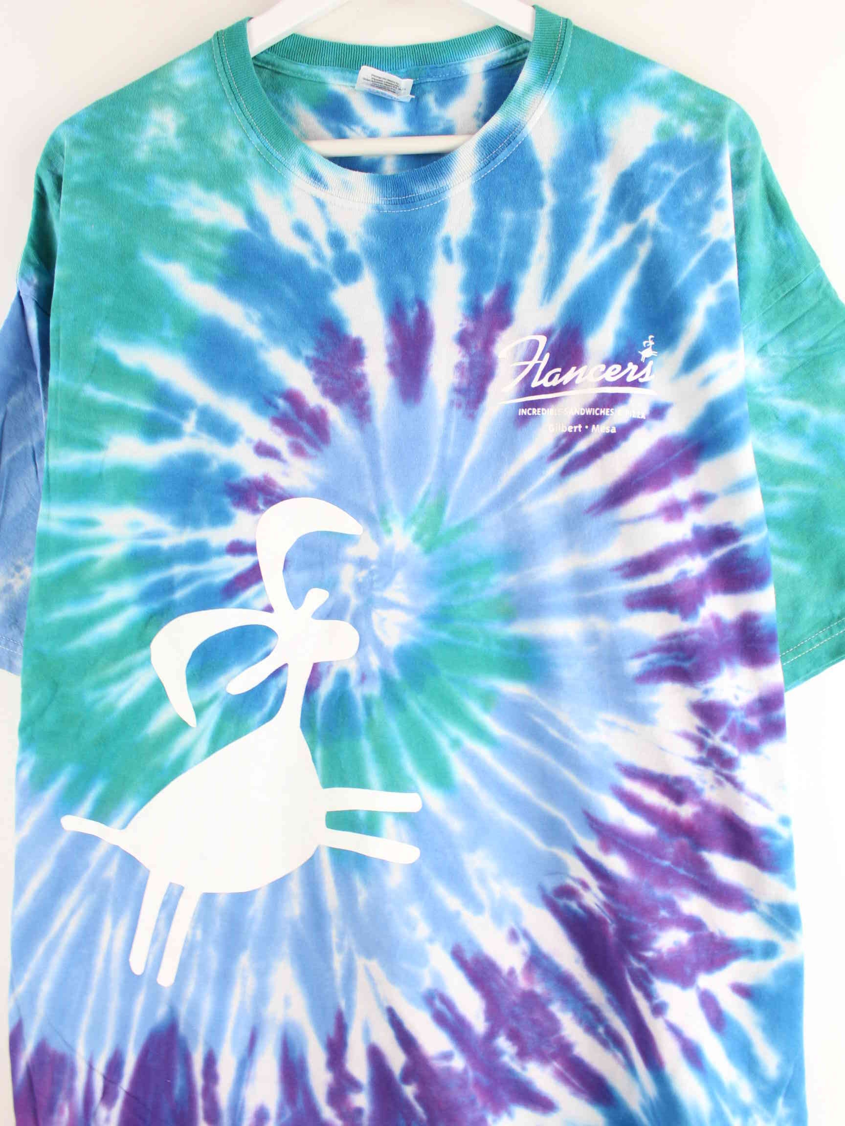 Gildan Print Tie Dye T-Shirt Blau XXL (detail image 1)