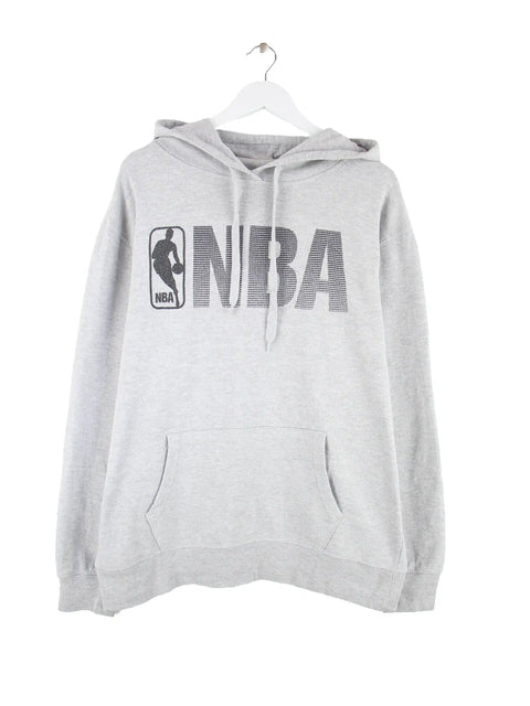 NBA Big Logo Print Hoodie Grau L