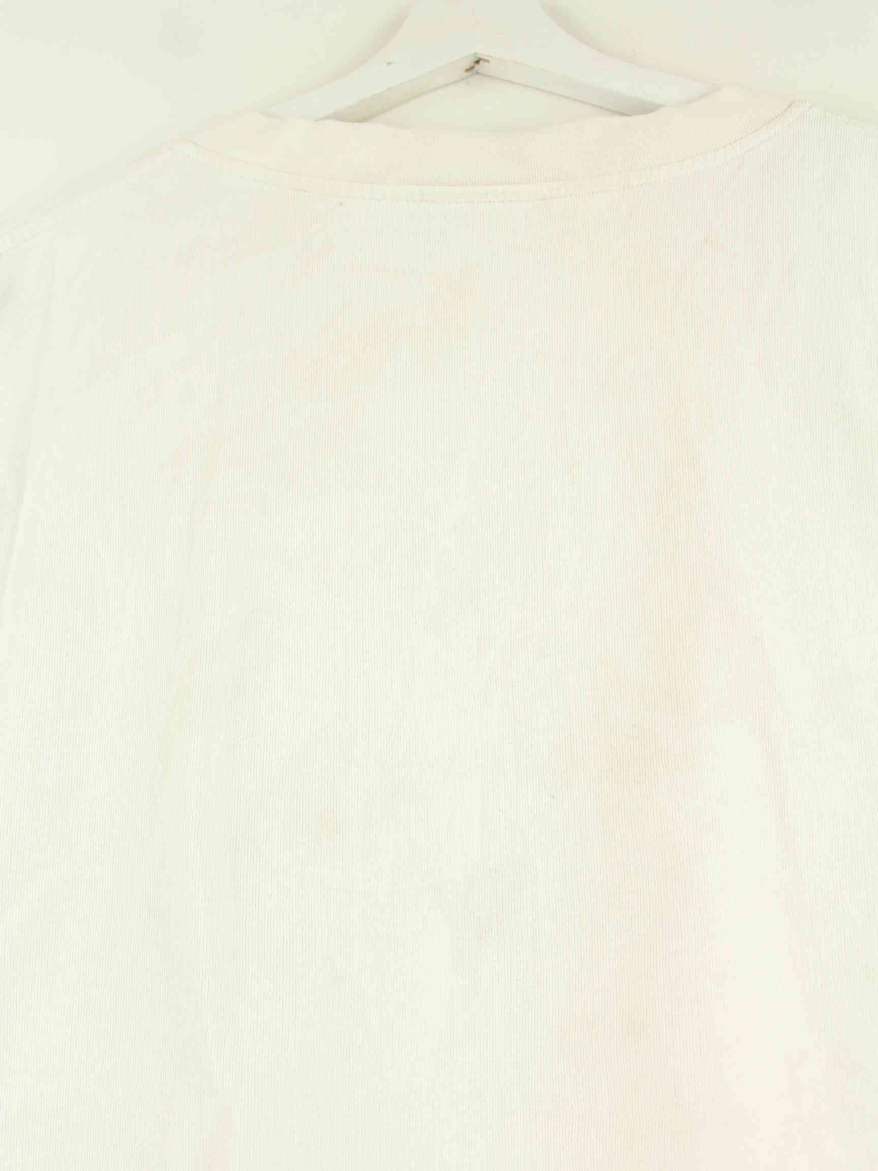 Lacoste 90s Vintage V-Neck Pullunder Weiß XXL (detail image 3)