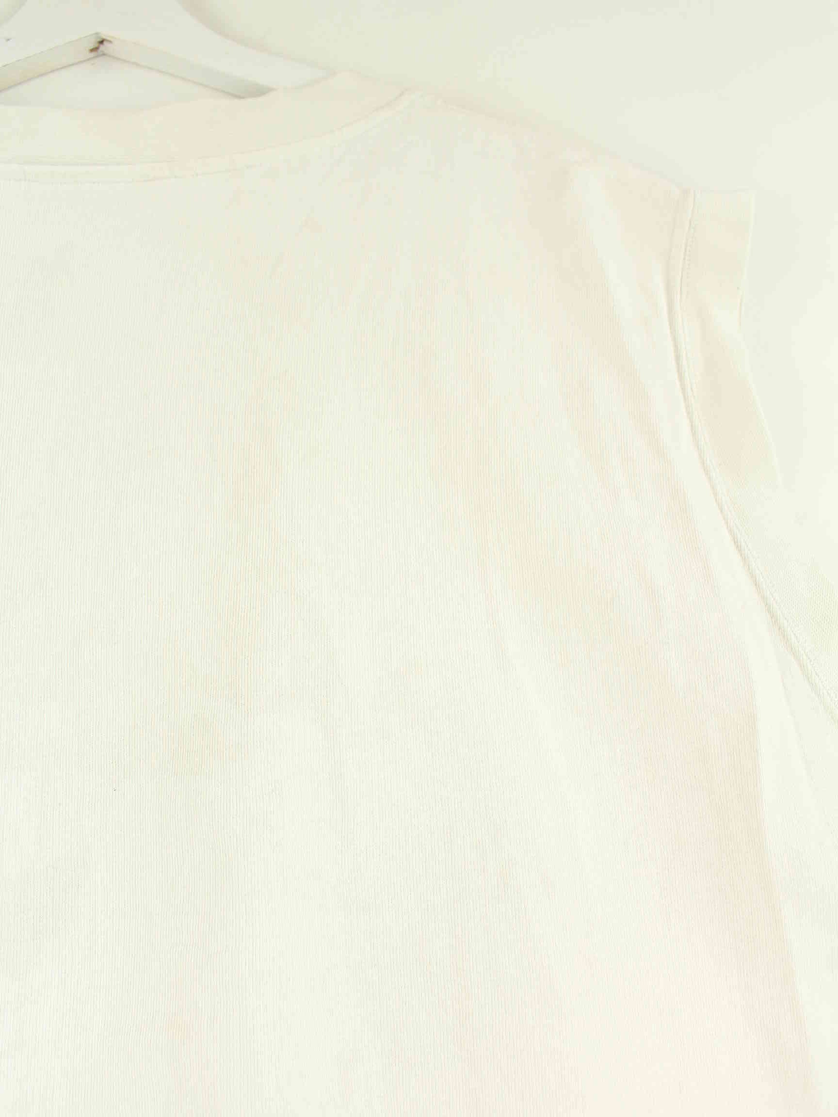 Lacoste 90s Vintage V-Neck Pullunder Weiß XXL (detail image 4)