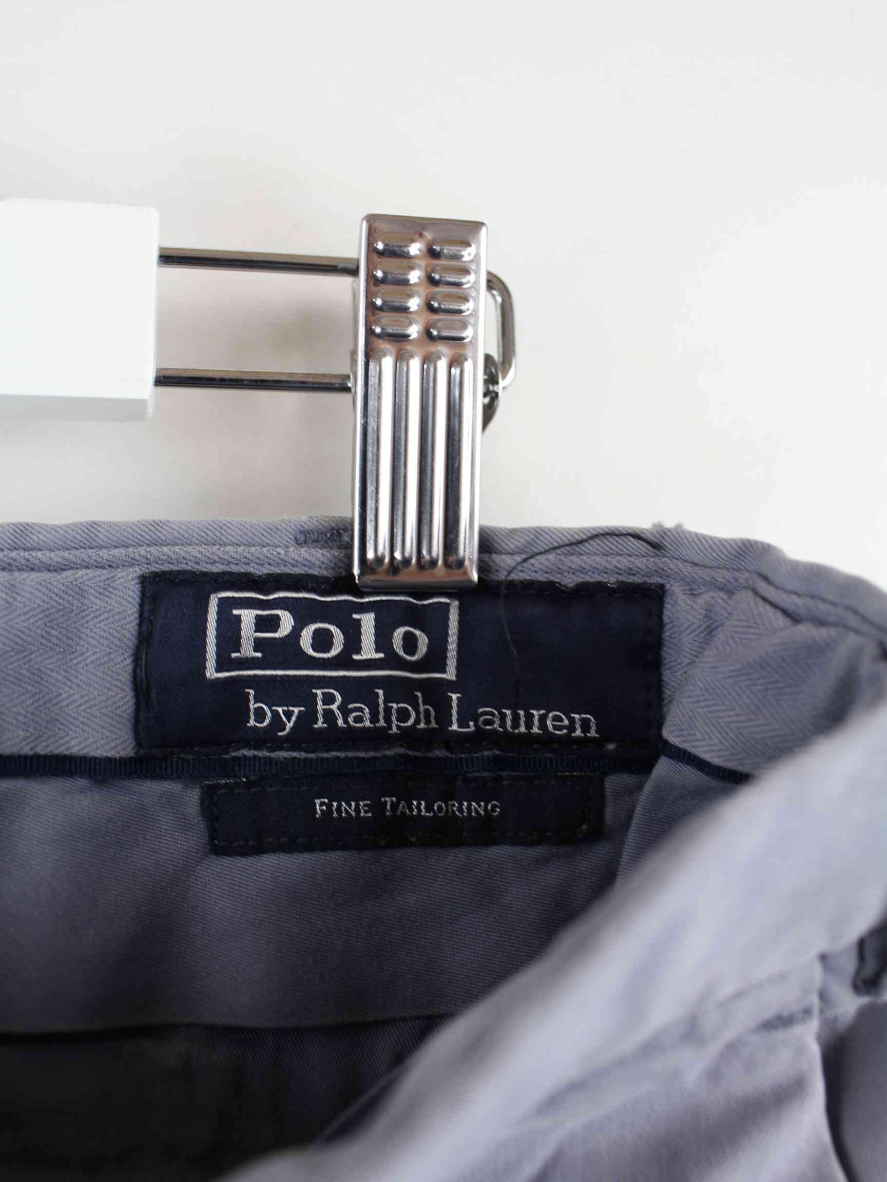 Ralph Lauren 90s Vintage Fine Tailoring Chino Hose Grau (detail image 4)